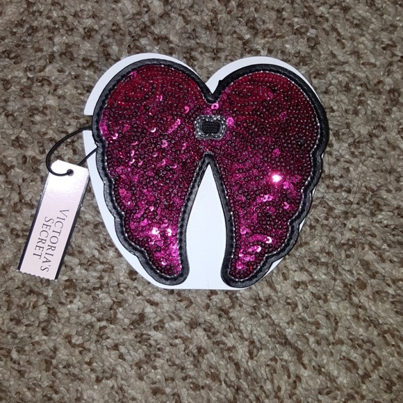 V.S Pink Sequin Angel Wing Perf/Lotion Charm. - Picture 3 of 6